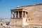 Caryatid Statues of the Erechtheion at the Parthenon on the Acropolis Hill, Athens