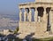 Caryatids ancient statues, erechteion temple, Greece