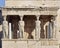 Caryatids ancient statues, erechteion temple, Greece