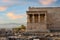 The Caryatids of Erechtheion Temple Erechtheum at the archaeological site of Acropolis in Athens, Greece