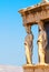 Caryatids statues on the Parthenon on Acropolis Hill, Athens, Greece