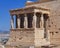 Caryatids young women statues, erechtheion temple