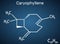 Caryophyllene, beta-Caryophyllene, C15H24 molecule. It is natural bicyclic sesquiterpene that is a constituent of many essential