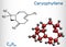 Caryophyllene, beta-Caryophyllene, C15H24 molecule. It is natural bicyclic sesquiterpene that is a constituent of many essential