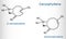 Caryophyllene, beta-Caryophyllene, C15H24 molecule. It is natural bicyclic sesquiterpene that is a constituent of many essential