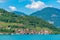 Carzano village on Monte Isola island at Iseo lake in Italy