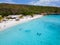 Cas Abou Beach on the caribbean island of Curacao, Playa Cas Abou in Curacao Caribbean