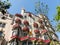 The Casa BatllÃ³ by Antonio GaudÃ­, decorated to celebrate the Day of the Rose in Catalonia. Paseo de Gracia, Barcelona