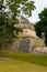 The Casa Colorada The red house.  Chichen Itza archaeological site. Architecture of ancient maya civilization. Travel photo or w