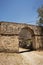 Casa Hacienda de Yaca from the abandoned and dilapidated sugar industry arc and door dirth road 20th century adobe