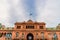 Casa Rosada presidential palace building with Argentina flags.