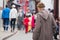 Casablanca, Morocco: 09/10/2019: one of the main street in the city center of Morocco. the streets are crowd, full of people and