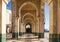 Casablanca in Morocco. Mosque Hassan II arcade gallery.