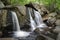 Casacading Waterfalls at Willard Brook State Forest in Northern Massachusetts