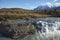 Cascada Paine in Torres del Paine National Park, Chile