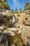 Cascade des Anglais waterfall near Vizzavona in Corsica