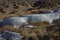 Cascade of frozen water on the Altiplano