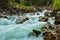 Cascade of Kuhfluchtwasserfall. Farchant, Garmisch-Partenkirchen