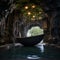 Cascade Sanctuary: Bathtub Oasis Beneath a Waterfall