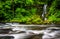 Cascades and waterfall on Raven Fork, near Cherokee, North Carol