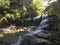 Cascadilla Falls on a summer day in Ithaca, NY.