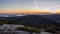 The cascading edge of Cadillac Mountain at sunset