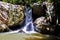 The cascading River Blavet tumbling over the boulders of the Gorges du Blavet