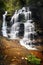 Cascading Sylvia Falls waterfall in the Blue Mountains