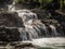 Cascading water falls in forest