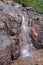 Cascading waterfall in Acadia National Park, Maine