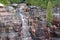 Cascading waterfall in Acadia National Park, Maine