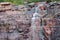 Cascading waterfall in Acadia National Park, Maine