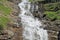 Cascading Waterfall in Glacier National Park