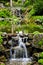 Cascading waterfall and pond