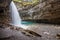 The cascading waterfalls of Johnston Canyon