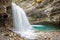 The cascading waterfalls of Johnston Canyon