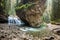 The cascading waterfalls of Johnston Canyon