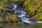 Cascading Waterfalls by the Watkins path flowing into the Afon Cwm Llan, Snowdon