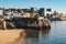 Cascais beach in Portugal, famous tourist destination near Lisbon