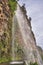 The Cascata dos Anjos, Angels Waterfall, civil parish of Anjos, on Madeira, Portugal. The water cascades directly onto the coastal