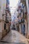 Casco Antiguo old town street Peniscola, Spain