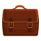 Case briefcase icon, cartoon style