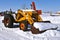Case Construction King tractor in the snow