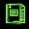 case law neon glow icon illustration