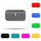 case multi color style icon. Simple thin line, outline vector of web icons for ui and ux, website or mobile application