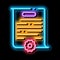 case parsing neon glow icon illustration