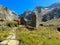 CASERE, ITALY - SEPTEMBER 7, 2023: View of pathway to the Giogo Lungo alm in Valle Aurina
