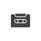 Casette tape vector icon