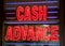 Cash Advance Loan Shop Sign