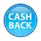 Cash Back floral blue round button